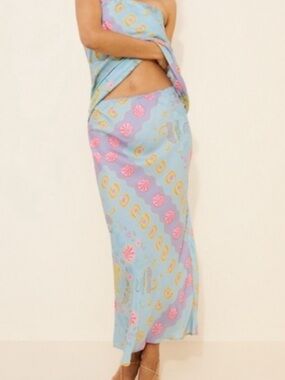 Spell Aquarius Bias Mermaid Seashell Maxi Skirt